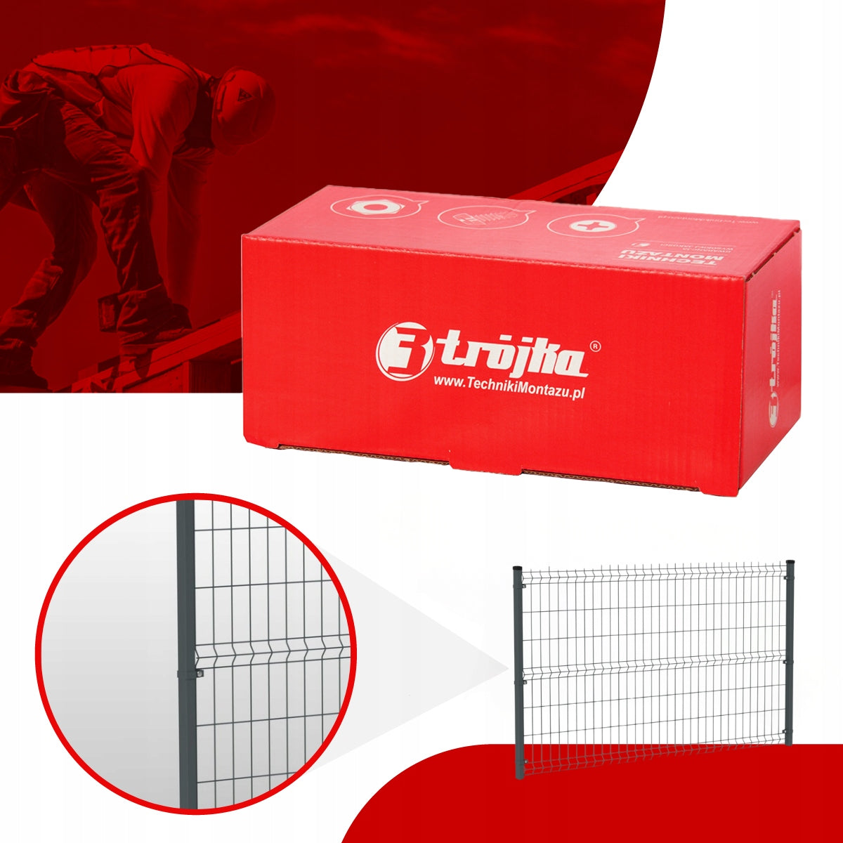 Fence panels GRAPHITE fi4 123x250 Panel fence anthracite span Packaging status original