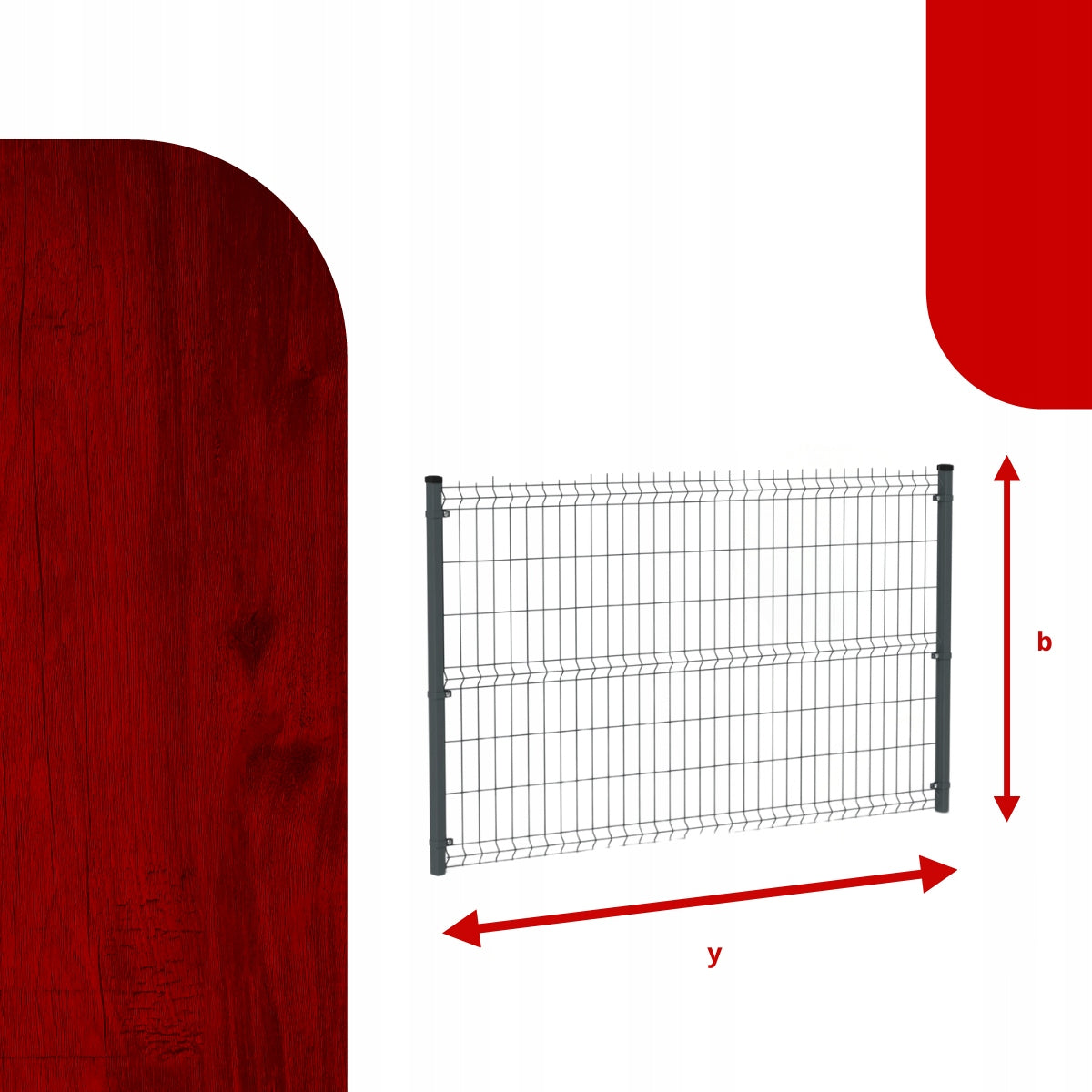 Fence panels GRAPHITE fi4 153x250 Panel fence anthracite span Manufacturer code P44 1530.7016   50X200