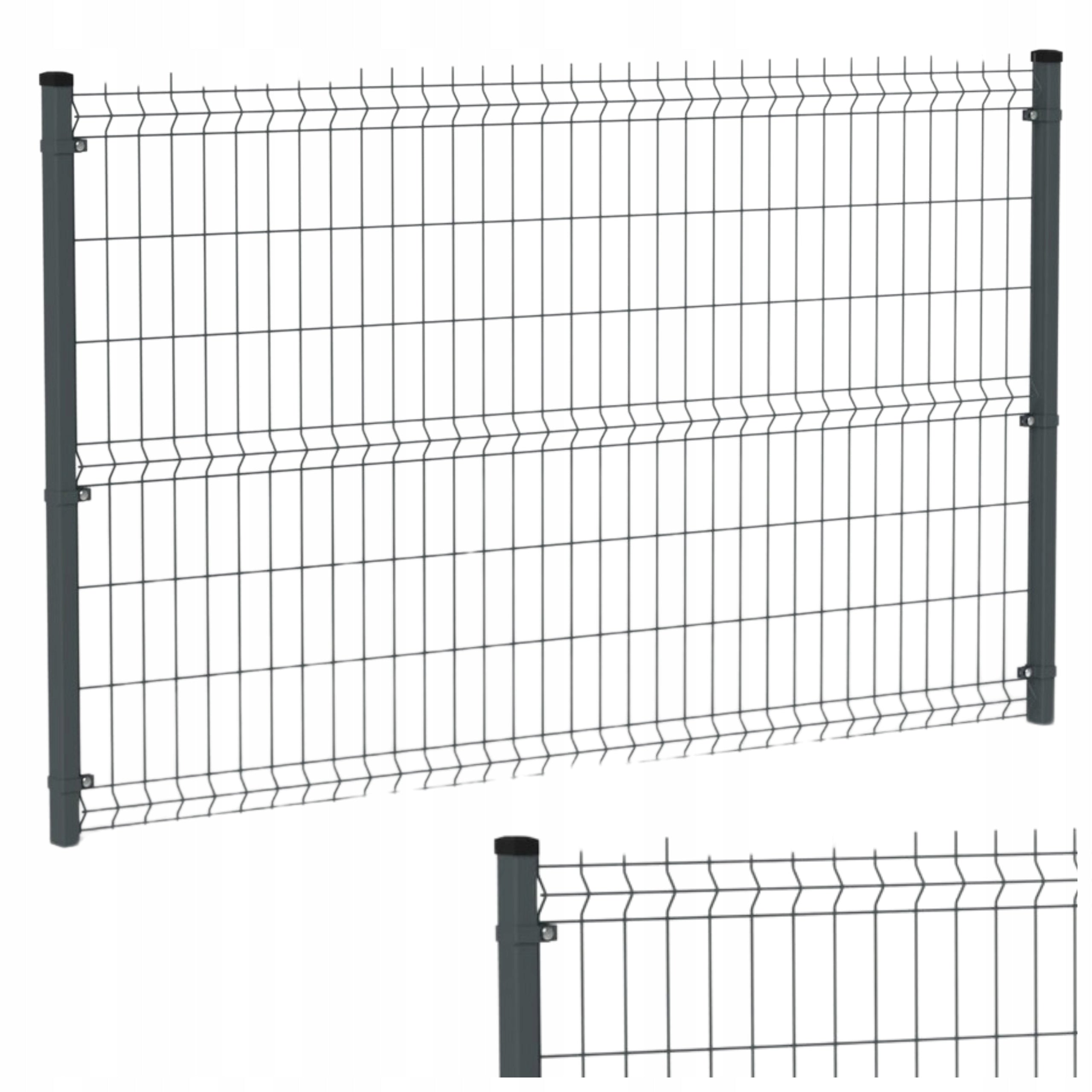 Fence panels GRAPHITE fi4 153x250 Panel fence anthracite span