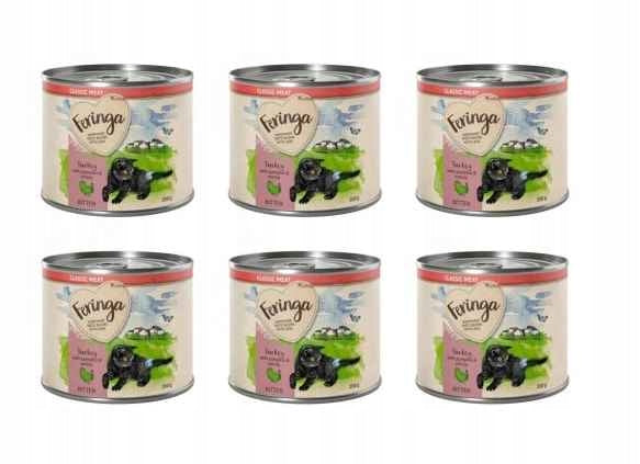 Feringa KITTEN Turkey wet food for kittens 6x 200g from Germany Packaging status original