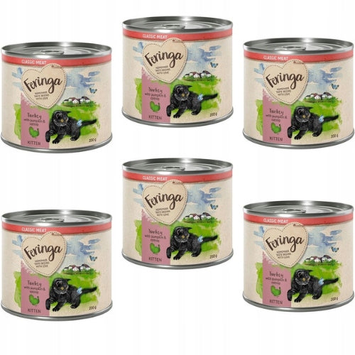 Feringa KITTEN Turkey wet food for kittens 6x 200g from Germany