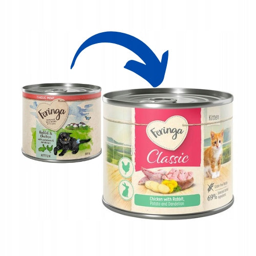Feringa Kitten Chicken and Rabbit 6x 200g DE Manufacturer code LA102959 konserwa dla kociąt junior