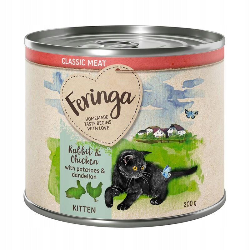 Feringa Kitten Classic Rabbit and Kurczak1x200g.Bez Cereals, Premium Food.