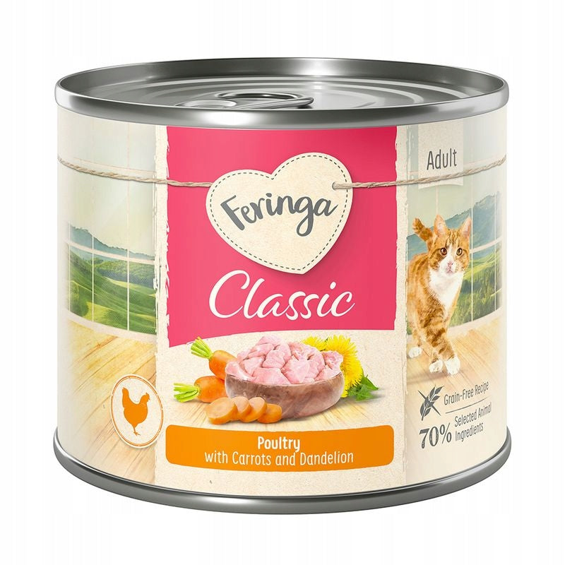 Feringa Poultry 6x200g GRAIN FREE 70% Meat Packaging status original