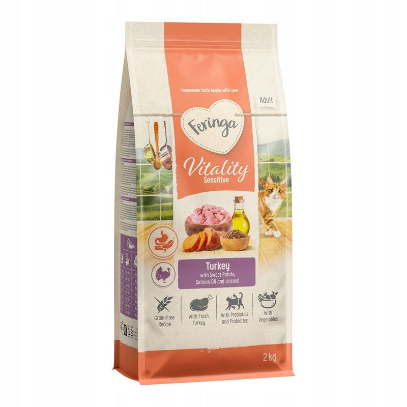 Feringa Vitality TURKEY grain-free dry cat food 2kg