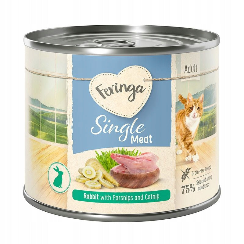 Feringa wet cat food.Single Meat Rabbit 1x200g.