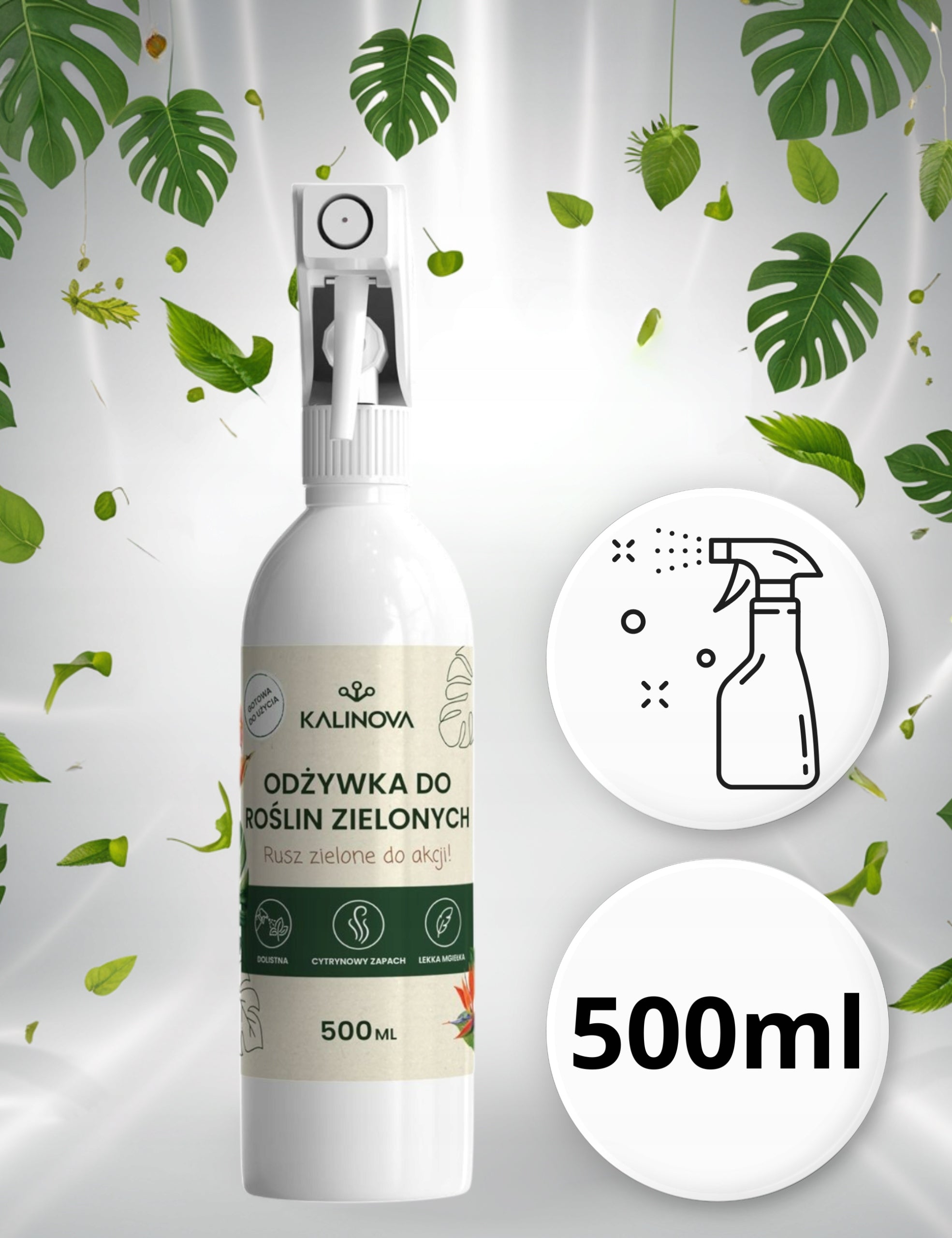 Fertilizer Conditioner Green Plant Leaf Fertilizer Monstery Palm Spray 500ml Packaging status original