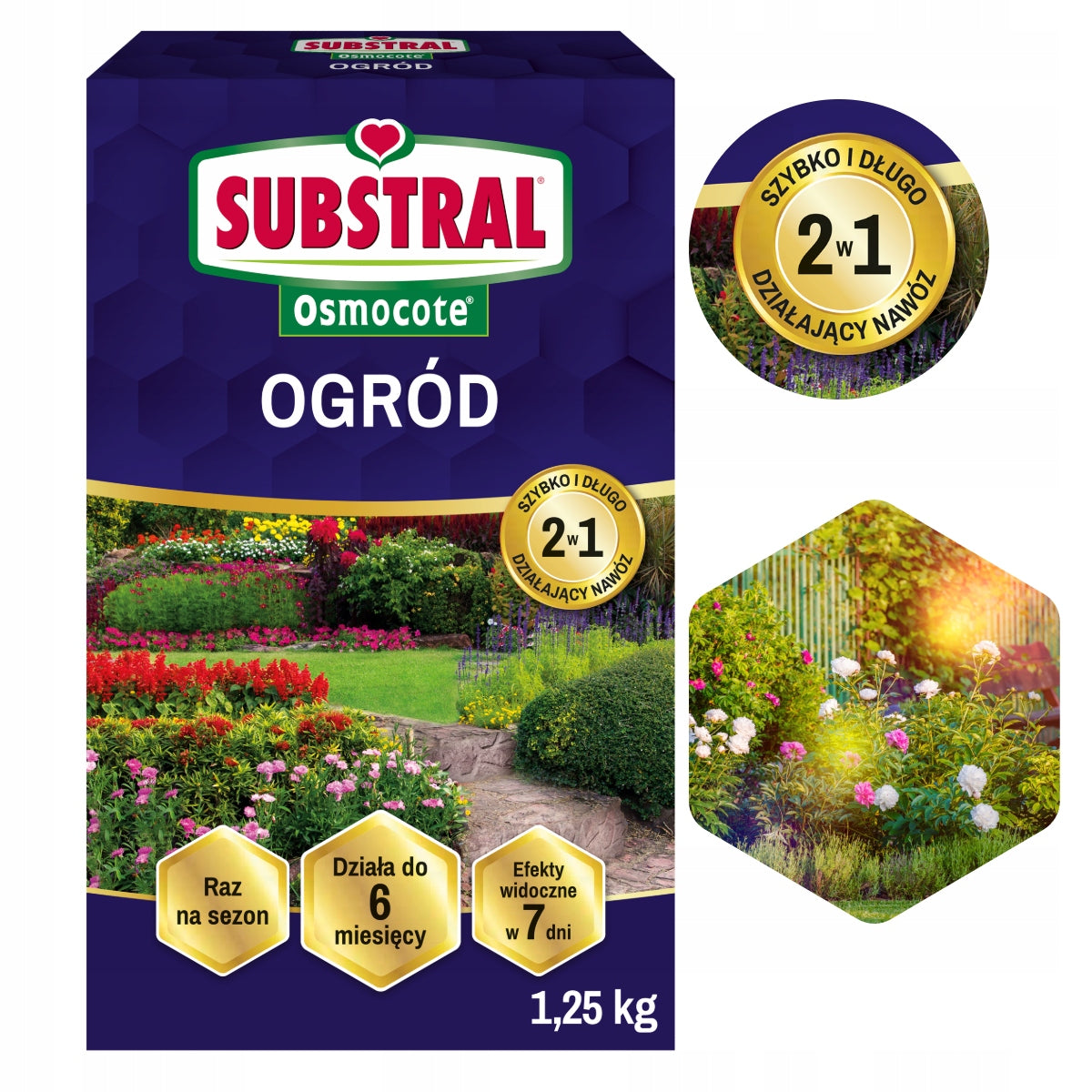 Fertilizer Osmocote 2in1 universal Garden Substral 1,25 kg long-acting Weight 1.25 kg