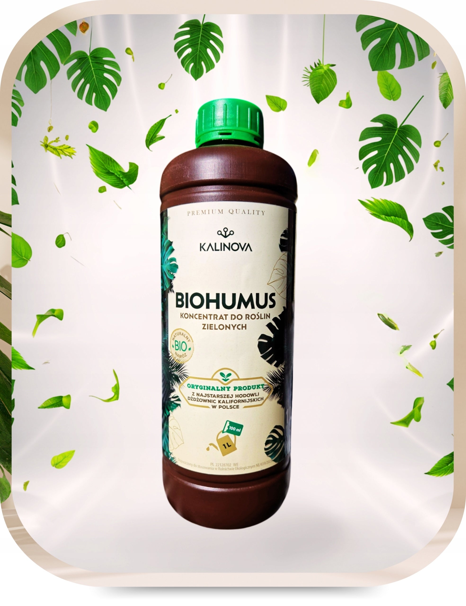 Fertilizer for Green Plants BIOHUMUS Universal EKO 1L per 10L Watering Packaging status original