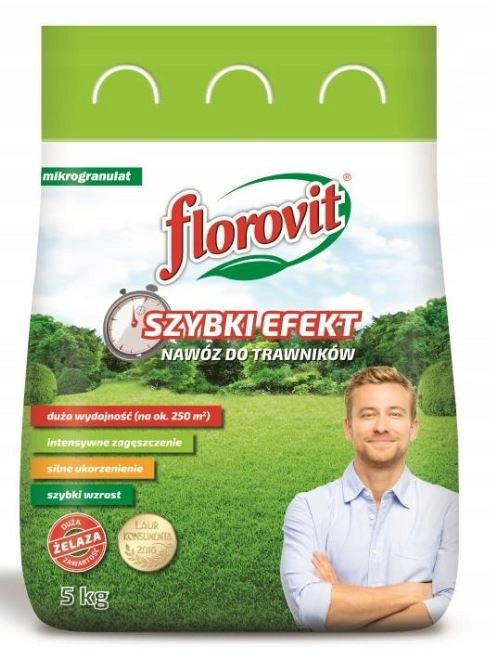 Fertilizer for lawns FAST EFFECT 5kg Florovit