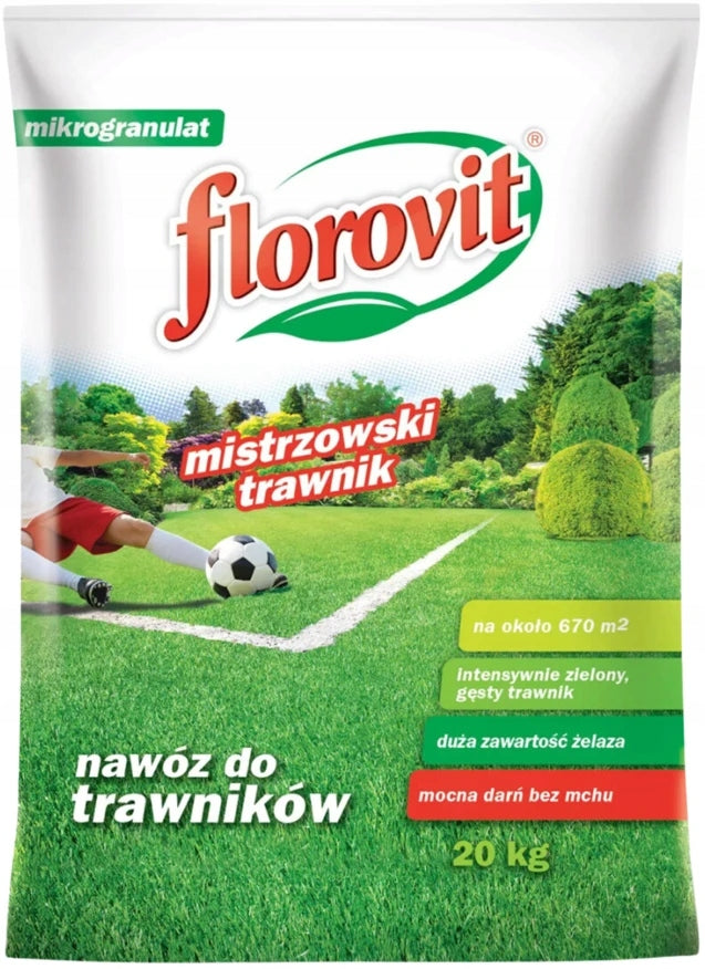 Fertilizer for lawns with moss Florovit 20 kg Granules Stimulation of propagation