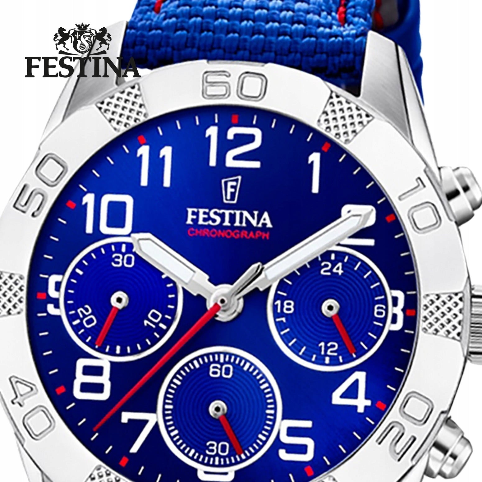 Festina Leather/PU Childrens Watch Wristwatch blue Junior UF20346/2 Brand Festina