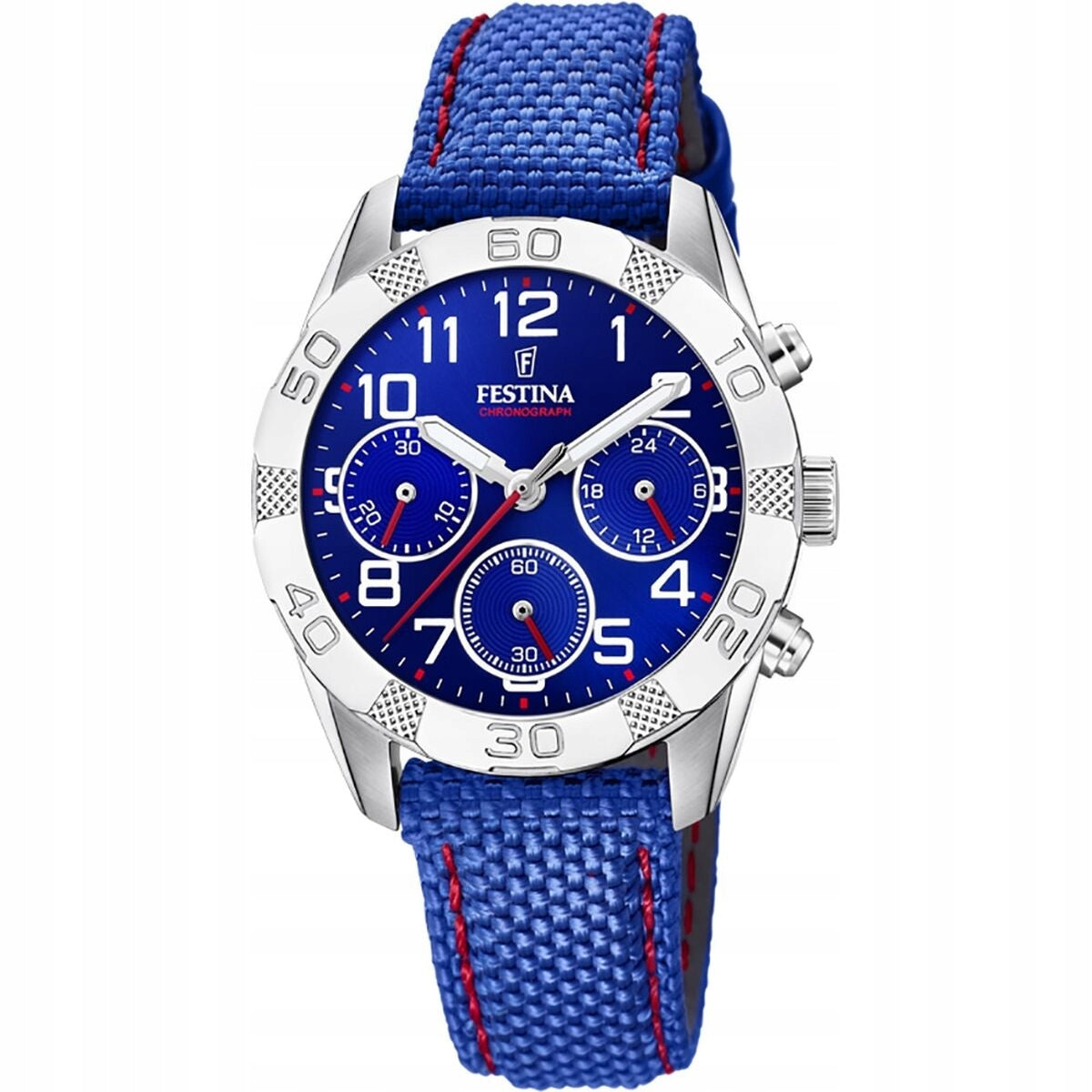 Festina Leather/PU Childrens Watch Wristwatch blue Junior UF20346/2