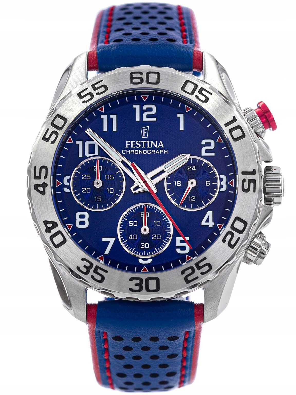 Festina leather childrens watch wristwatch blue Junior UF20458/2 Batteries included yes