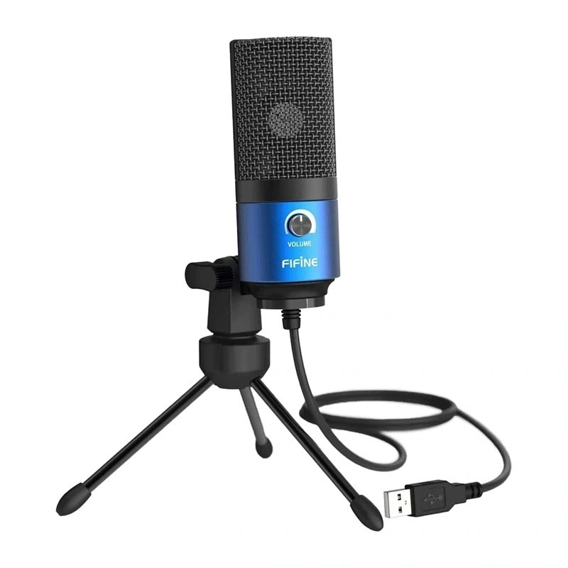Fifine K669BB Cardioid Wired Microphone PC PS5 Blue