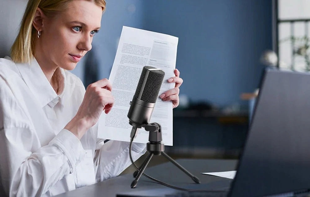 Fifine K669BS USB Wired Studio Microphone For PS5 Computer Silver Manufacturer code K669