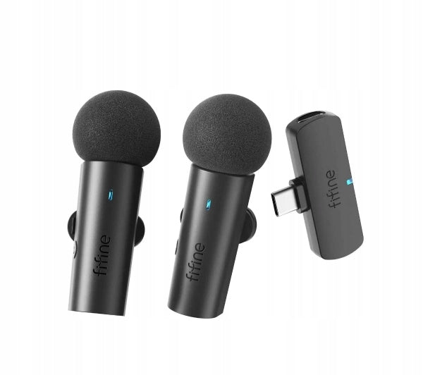 Fifine M8 Wireless Capacitive Microphone Black for Phone