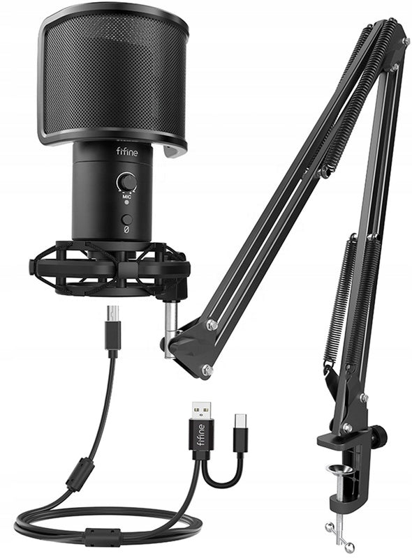 Fifine T683 USB/USB-C Condenser Microphone Kit + Pop-Filter Arm Manufacturer code 5031192994391