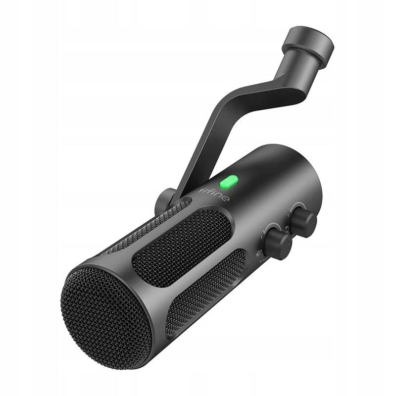 Fifine Tank3 Dynamic Studio Microphone USB/XLR Monitoring Metal Packaging status original