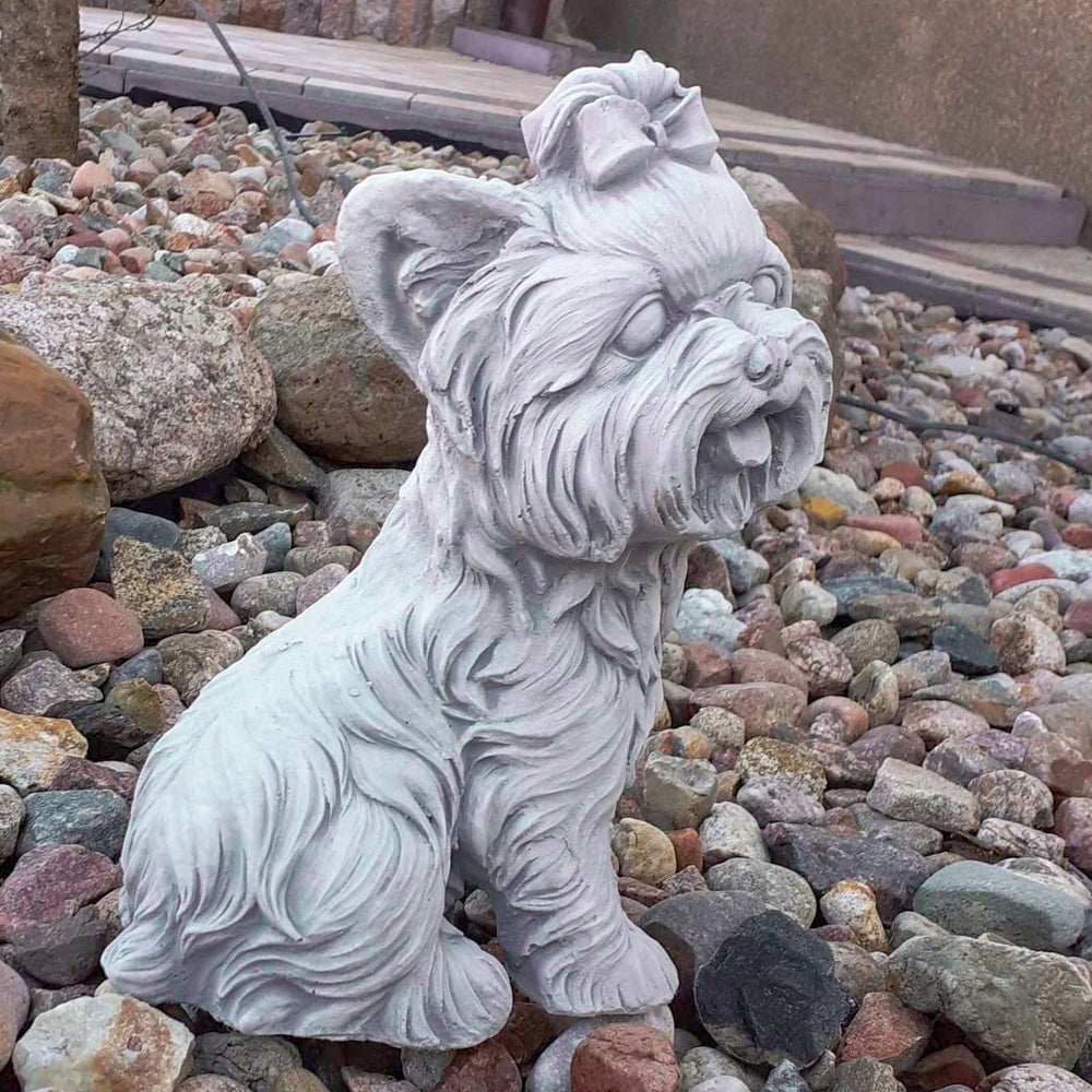 Figure garden figurines concrete dog york dog for dog grave Manufacturer code Z-010
