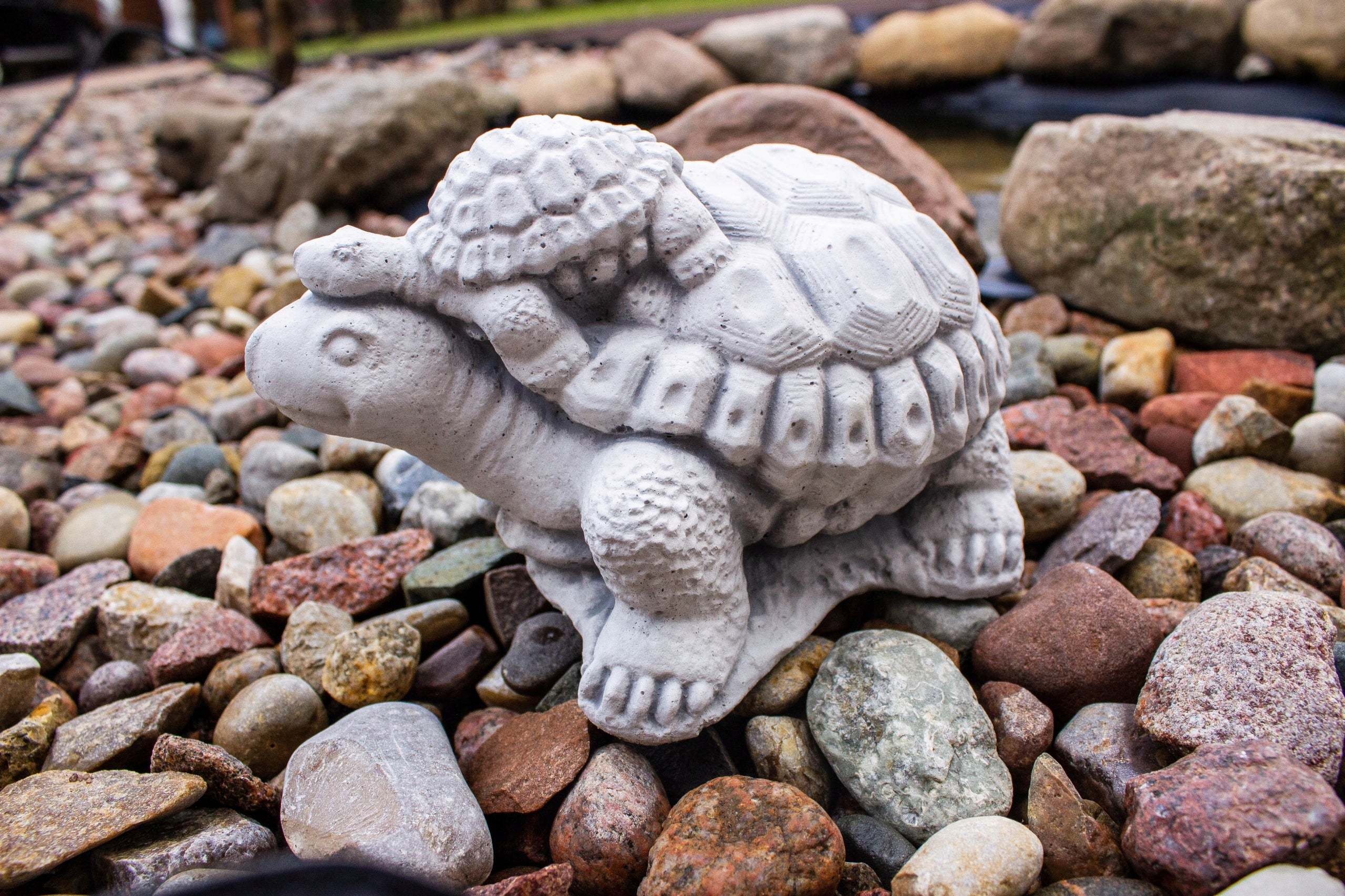Figurines Concrete Figures Turtle Turtles for Garden Decoration Water Eyelet Decoration Product weight with unit packaging 3 kg