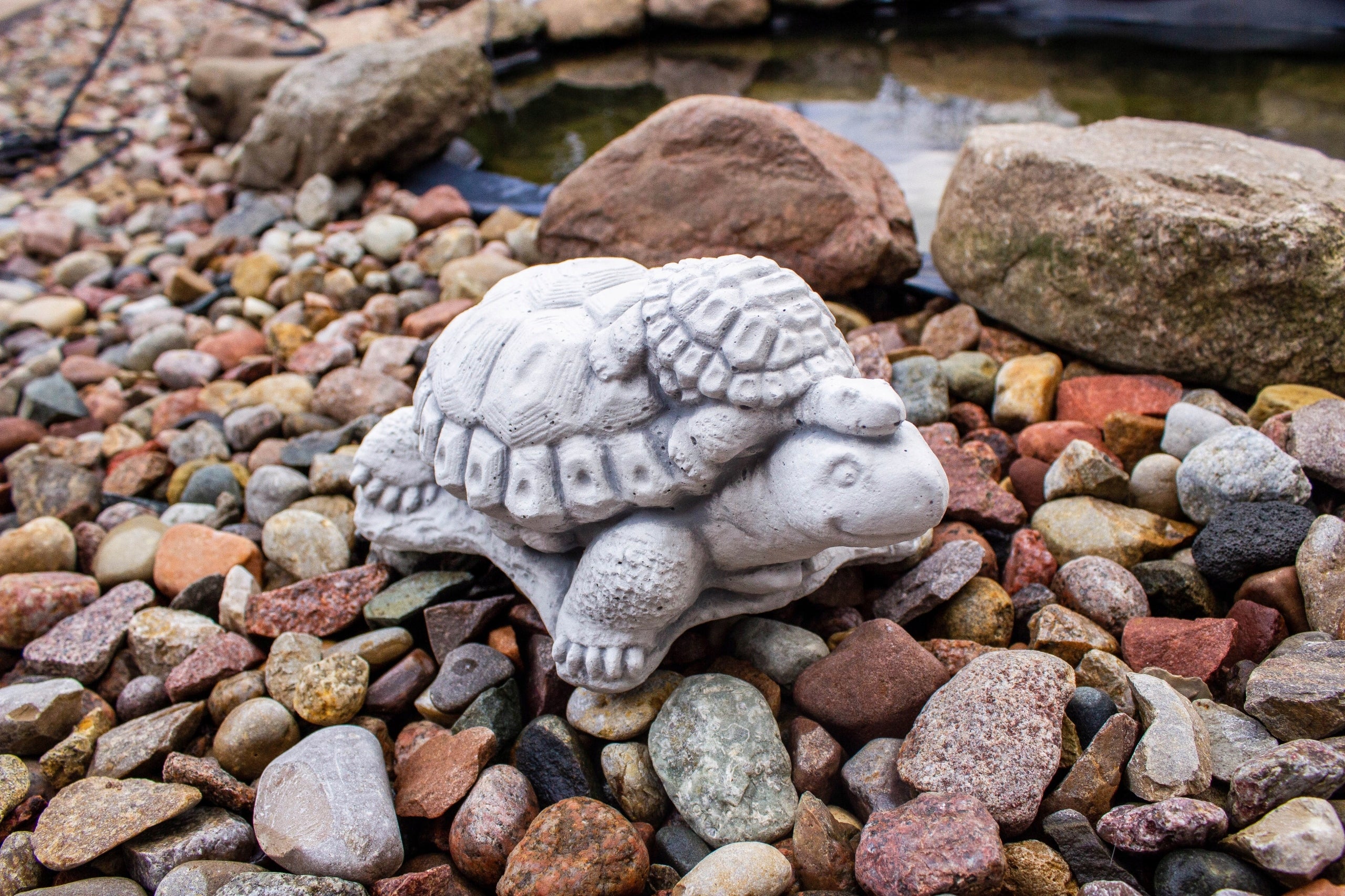 Figurines Concrete Figures Turtle Turtles for Garden Decoration Water Eyelet Decoration Type sculpture (figure)