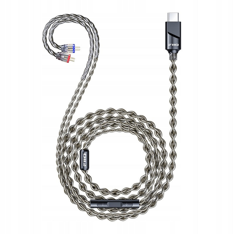 FiiO LS-TC2 type-C 2-pin Hi-Fi DSP EQ headphone cable remote control microphone Packaging status original