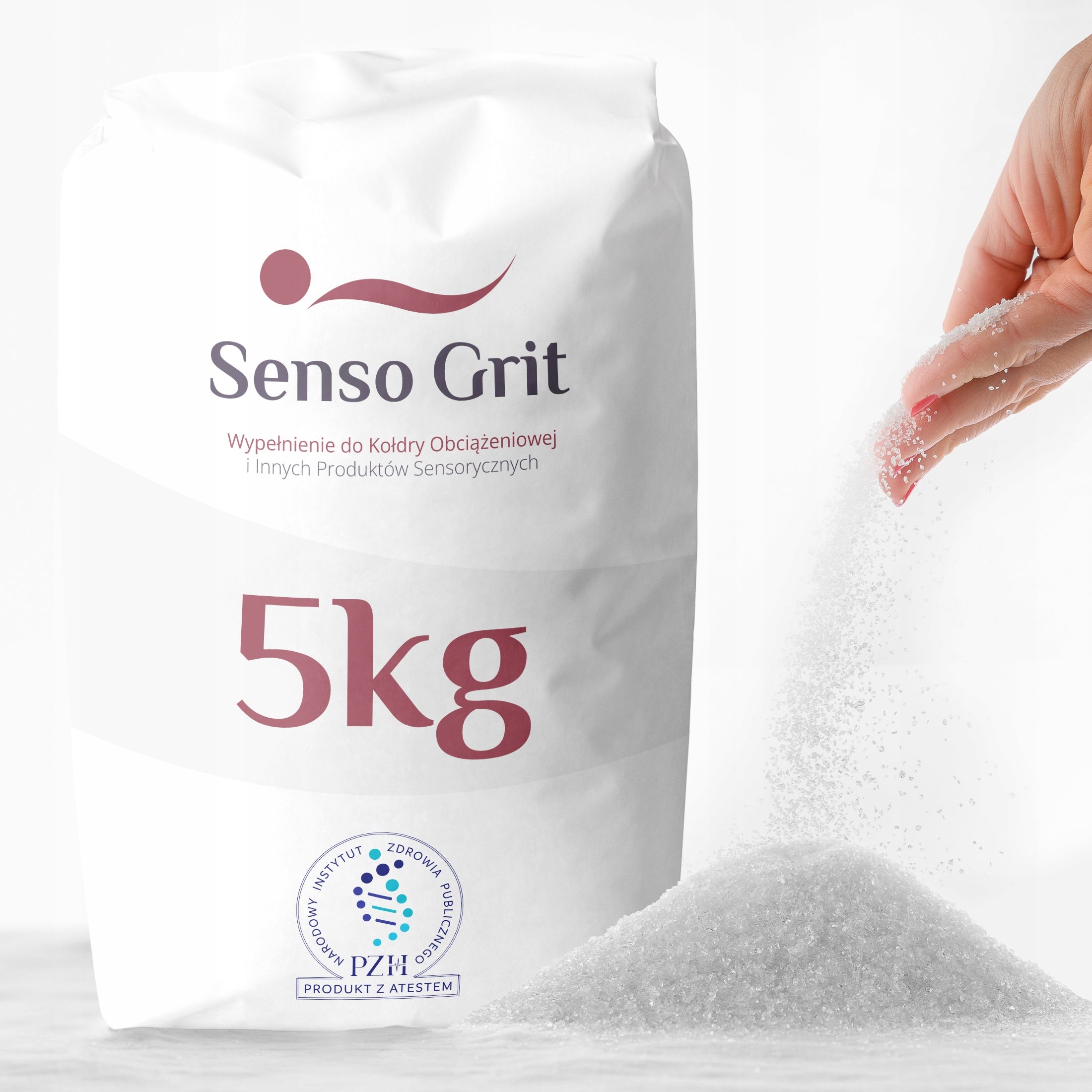 Filling for weighted quilts 3-6 mm PZH Certificate 5kg Senso Grit
