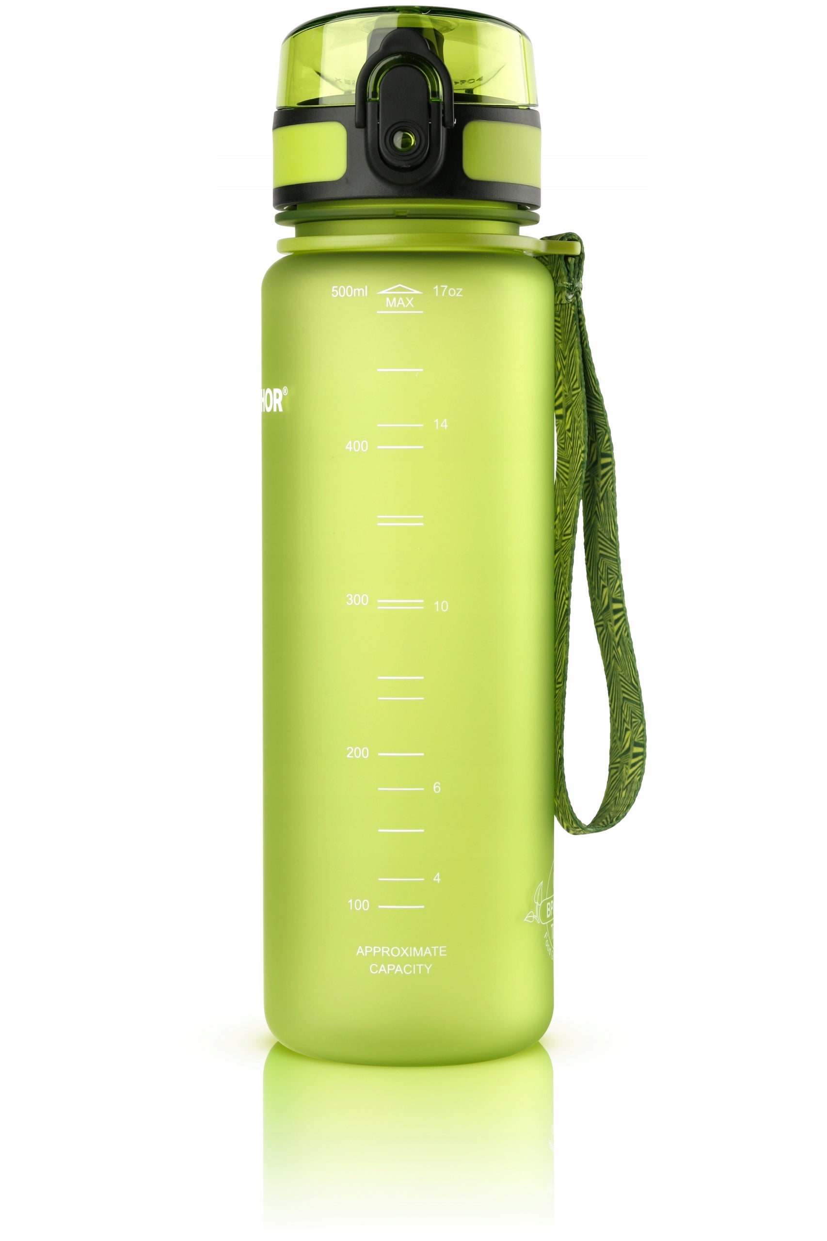 Filter Bottle Aquaphor City Green Bottle with Filter 0,5L 3 Cartridges Manufacturer code 510305_green