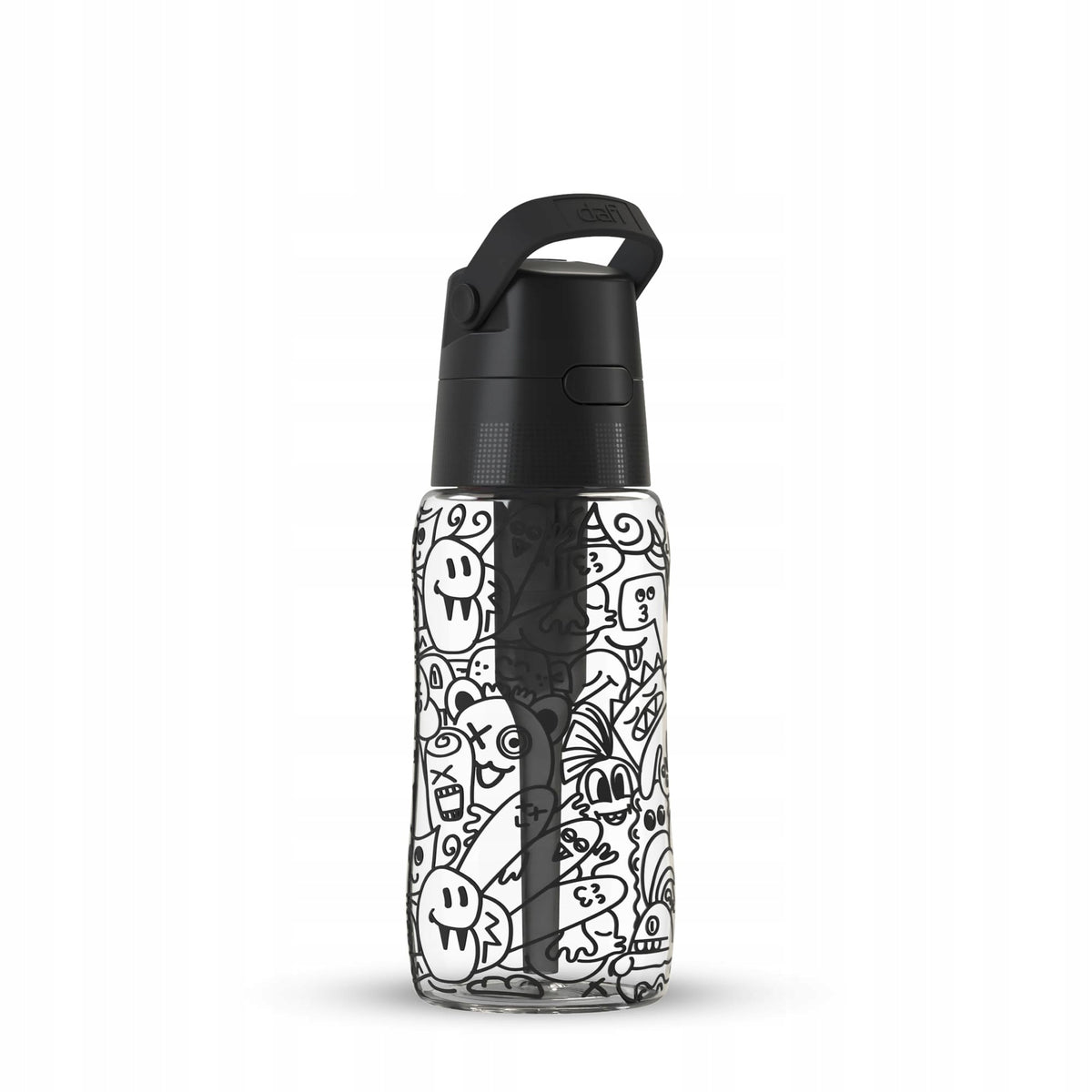 Filter Bottle Dafi SOLID 0,5 Black with StreetArt Filter UV Printing