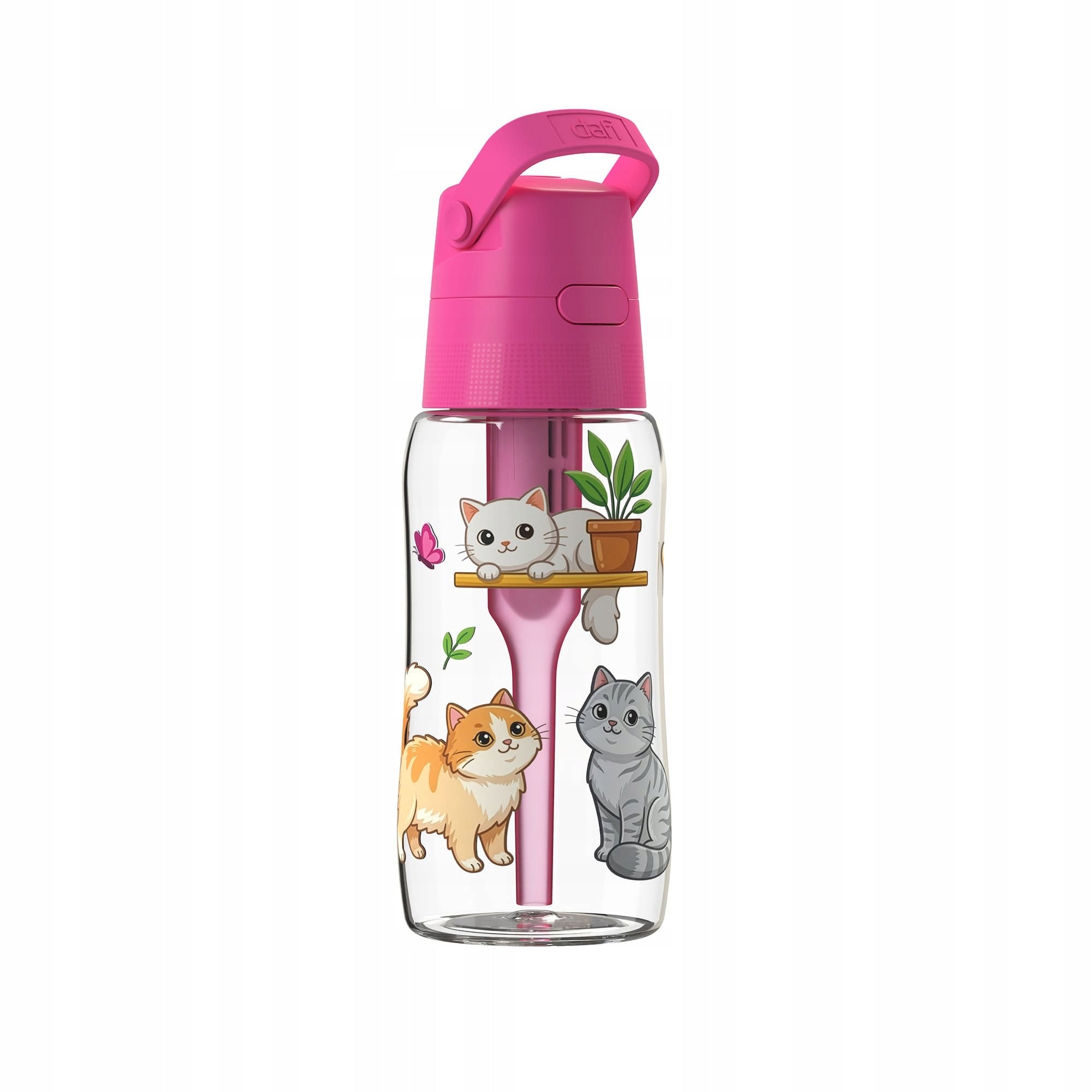 Filter Bottle Dafi SOLID 0,5 Flamingo with Filter Kitten UV Printing Packaging status original