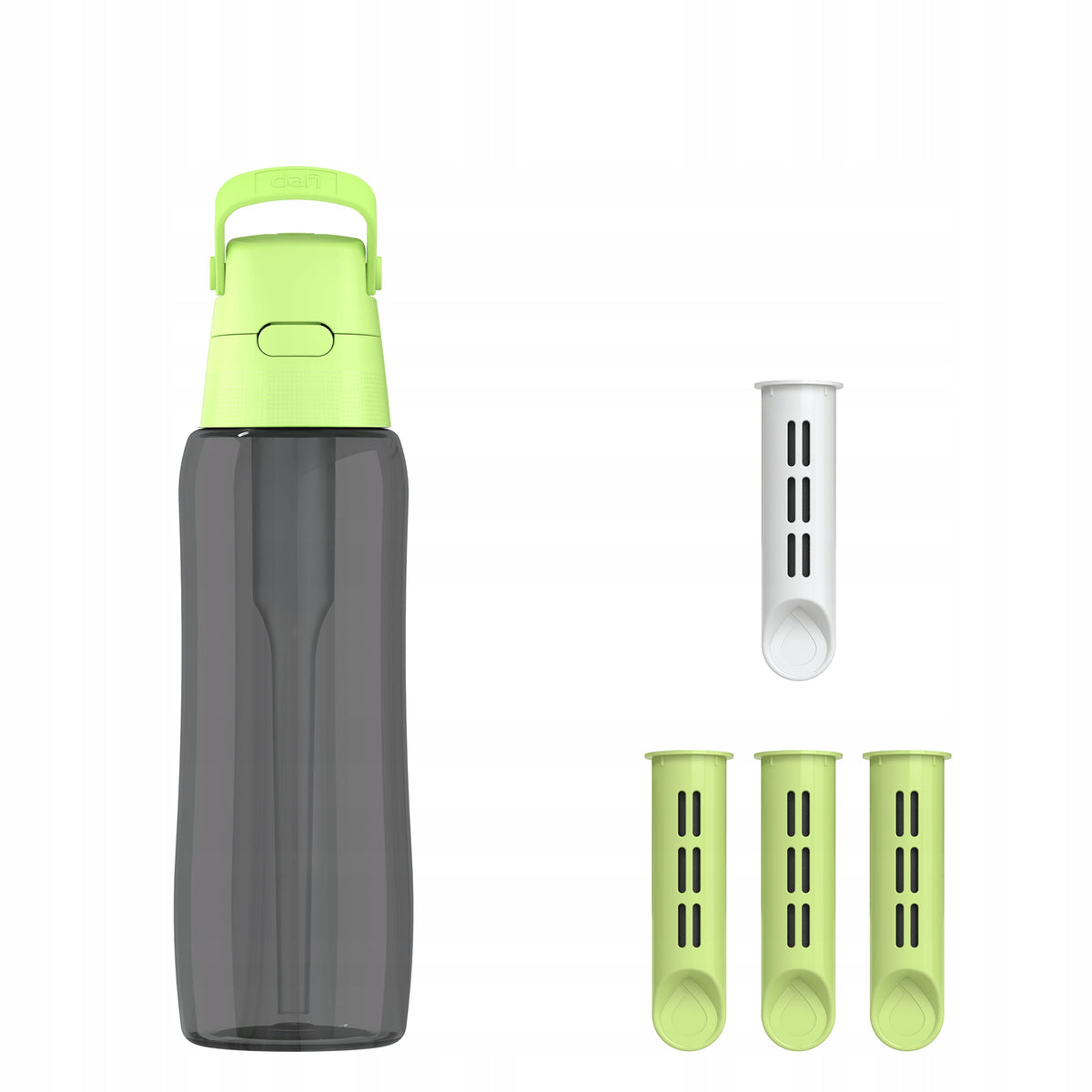 Filter Bottle Dafi SOLID 0,7 Pistachio Tank Black 4x Filter