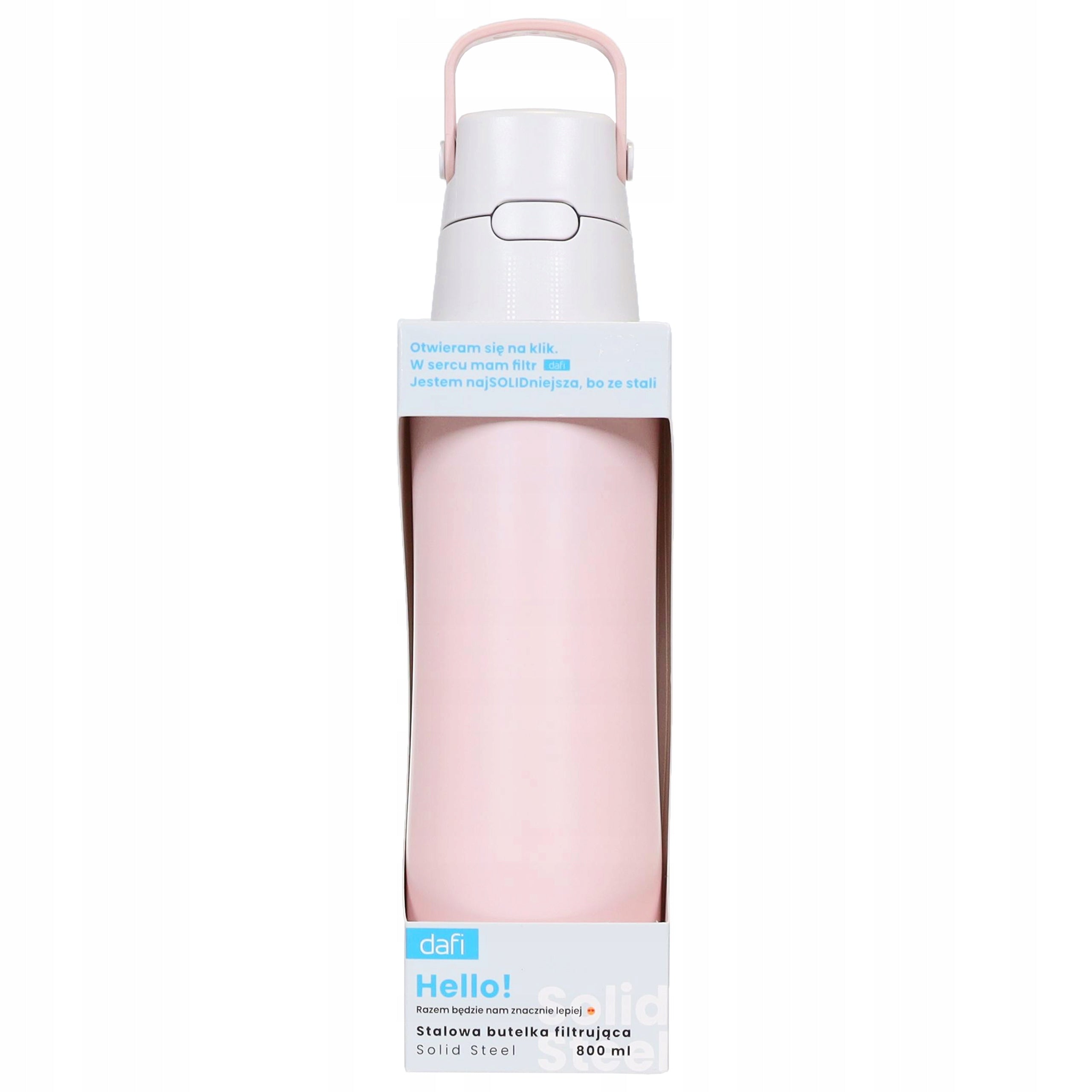Filter Bottle Dafi Steel SOLID Steel Rose 800 ml Reusable Brand Dafi