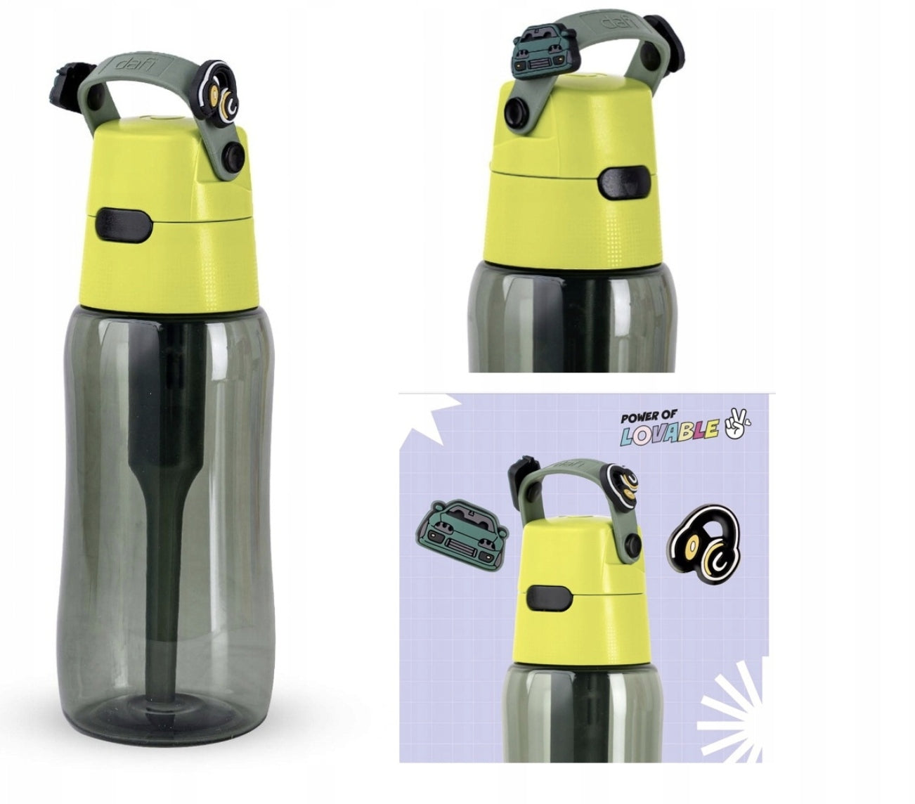 Filter Bottle Dafi Yellow SOLID 0,5 LEGEND with Carbon Filter BTS