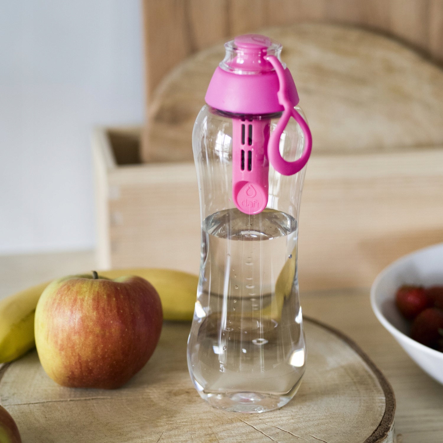 Filter Bottle Pink DAFI SOFT 0,7L 2 FILTERS Bottle with Filter Pink Packaging status original
