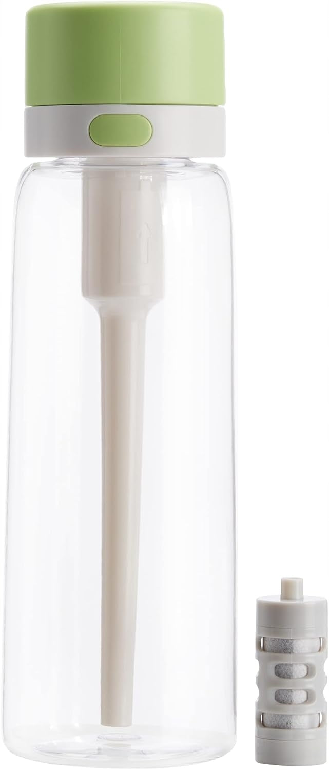 Filter Bottle with straw Amazon Basics 660ml + filter