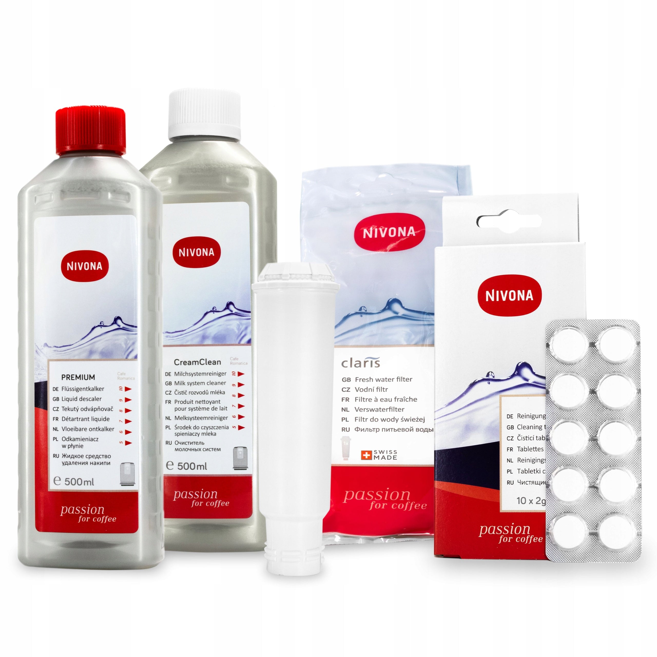 Filter + Descaler + Tablets + Liquid - For Nivona Maker