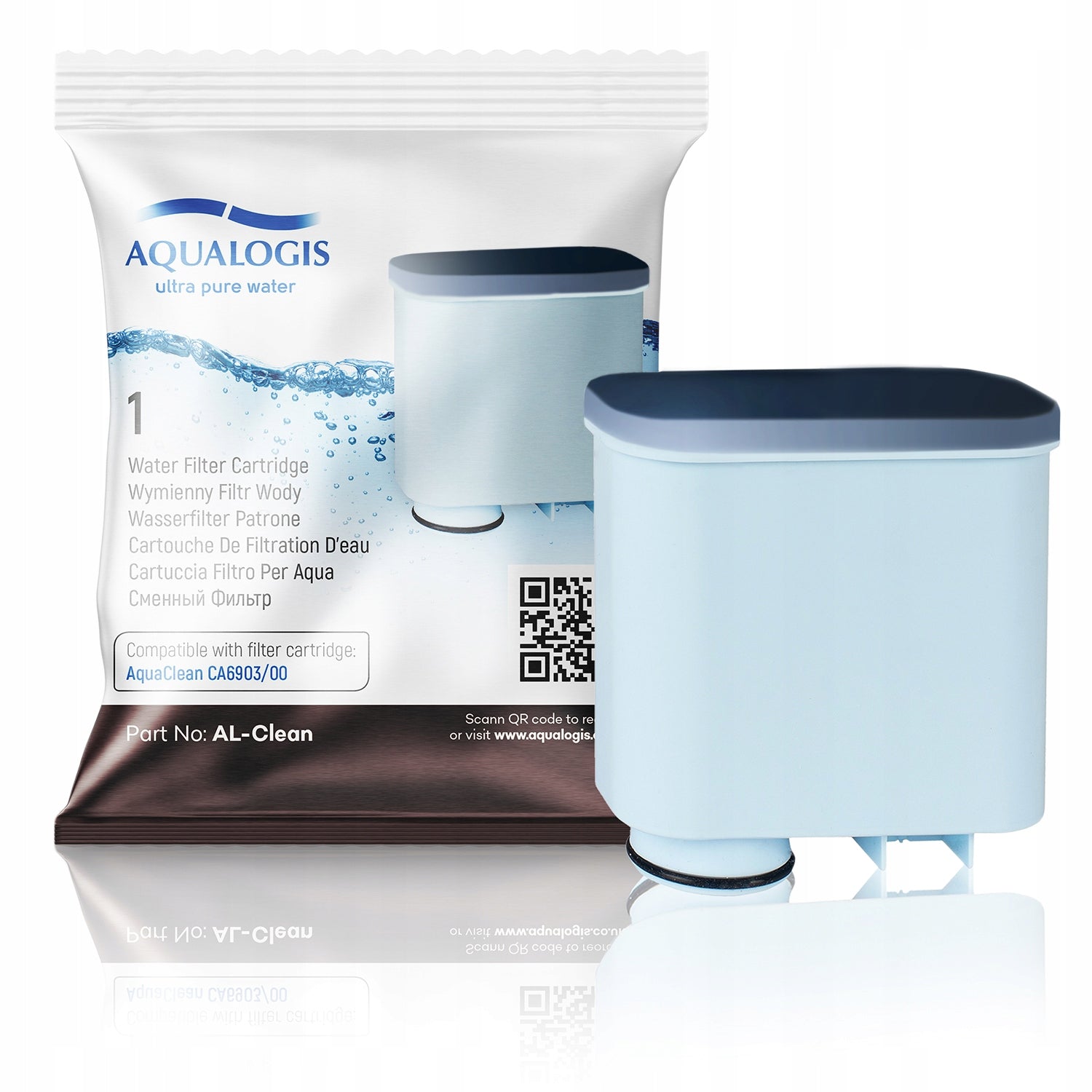 Filter For Saeco AL-Clean Machine + Descaler 250ml + Tablets + Grease Brand Aqualogis