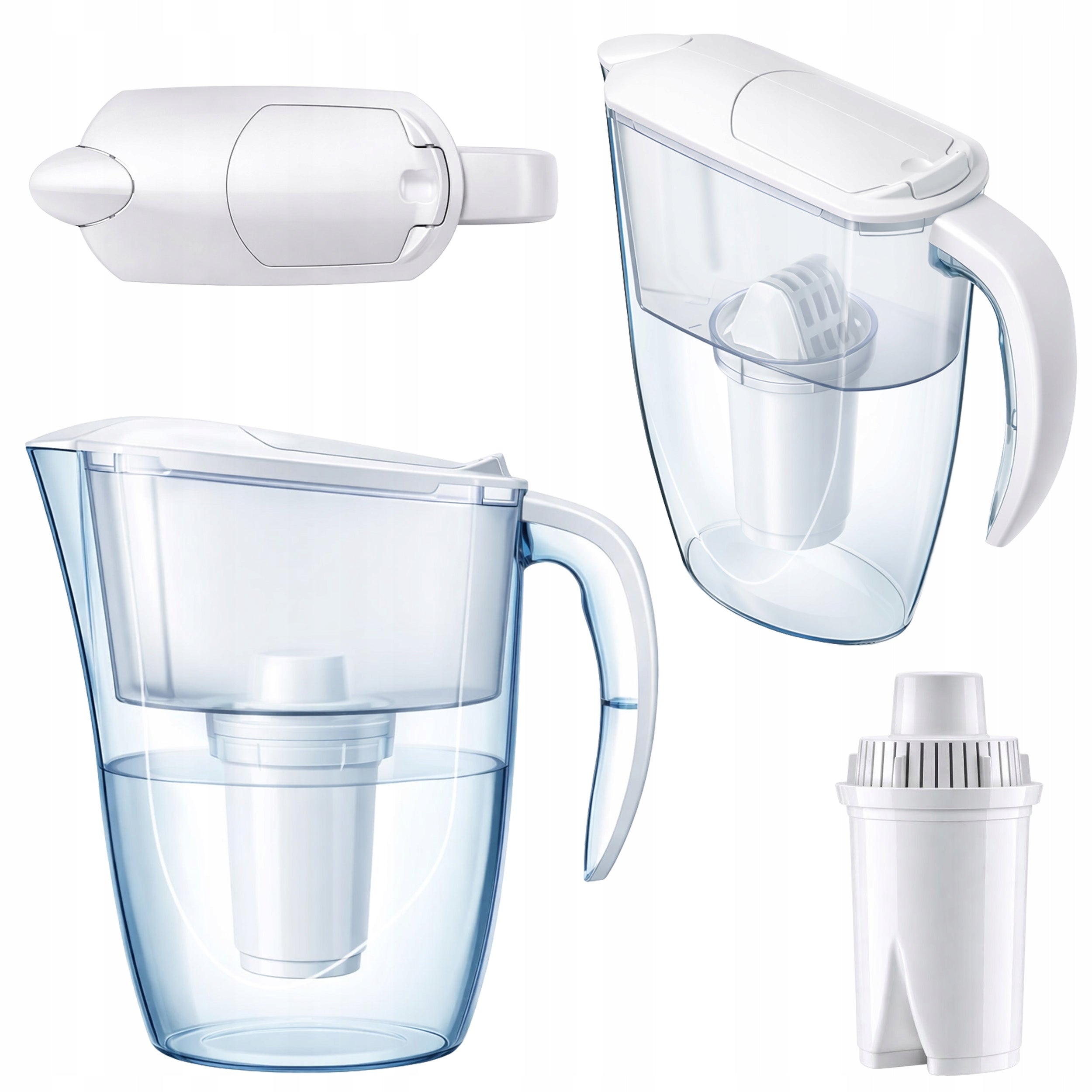 Filter Jug Aquaphor Real 2,9L White, 10 Filter Cartridges B15 Packaging status original