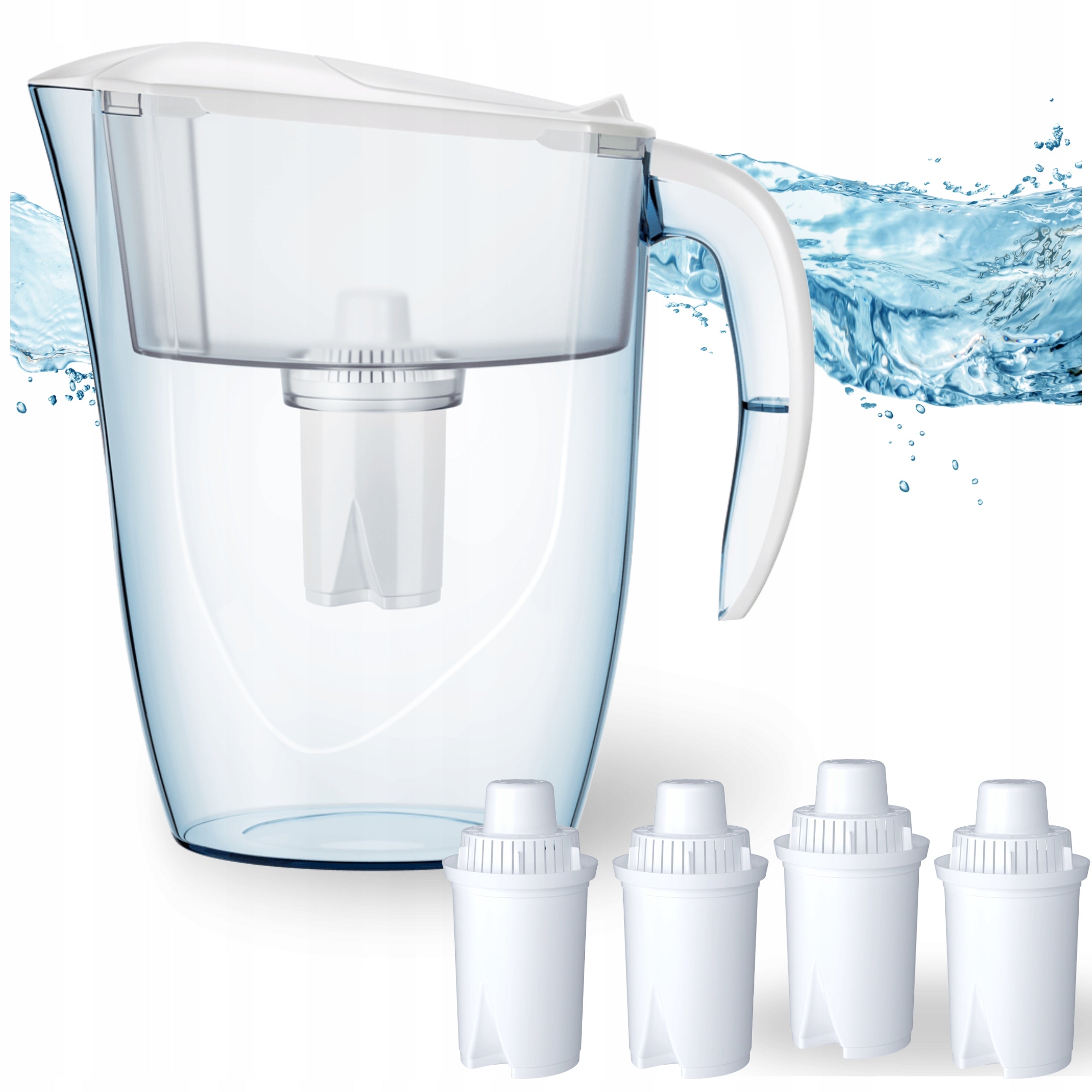 Filter Jug Aquaphor Real 2,9L White, 4 Filter Cartridges B15