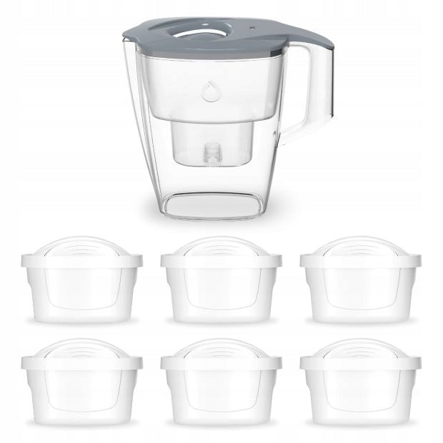 Filter Jug Dafi MILA Steel 3l Manual 6 Unimax Cartridges