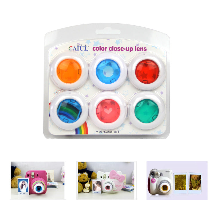 Filter Set 6in1 Filters for Fuji FujiFilm INSTAX MINI 7S 8 9 Effect Packaging status original