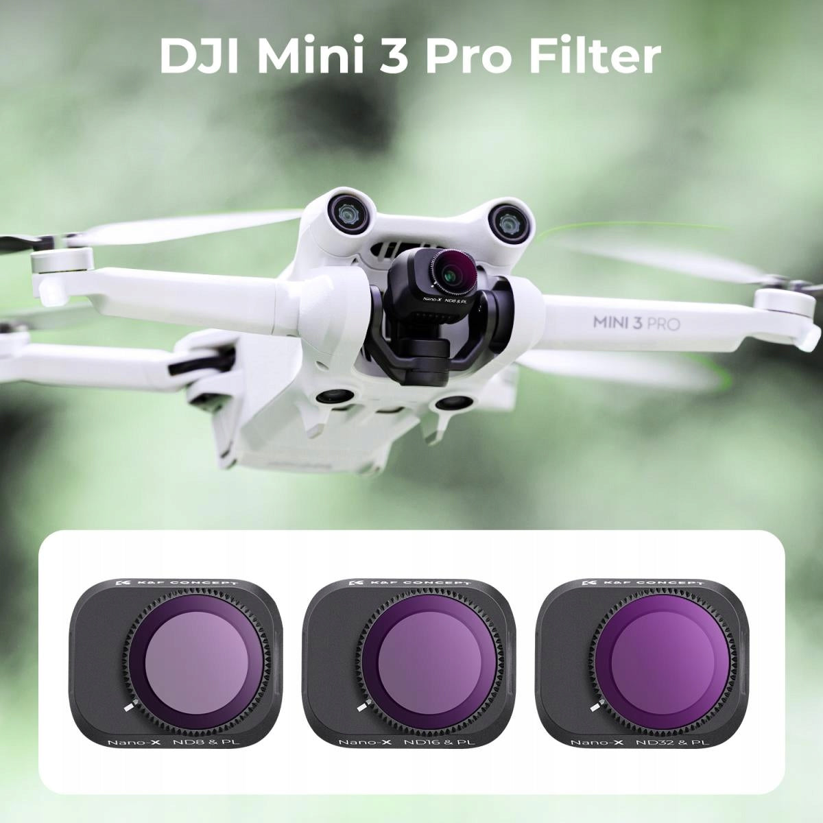 Filter Set for DJI Mini 3 PRO 2in1 CPL+ND8 16 32 Brand no brand