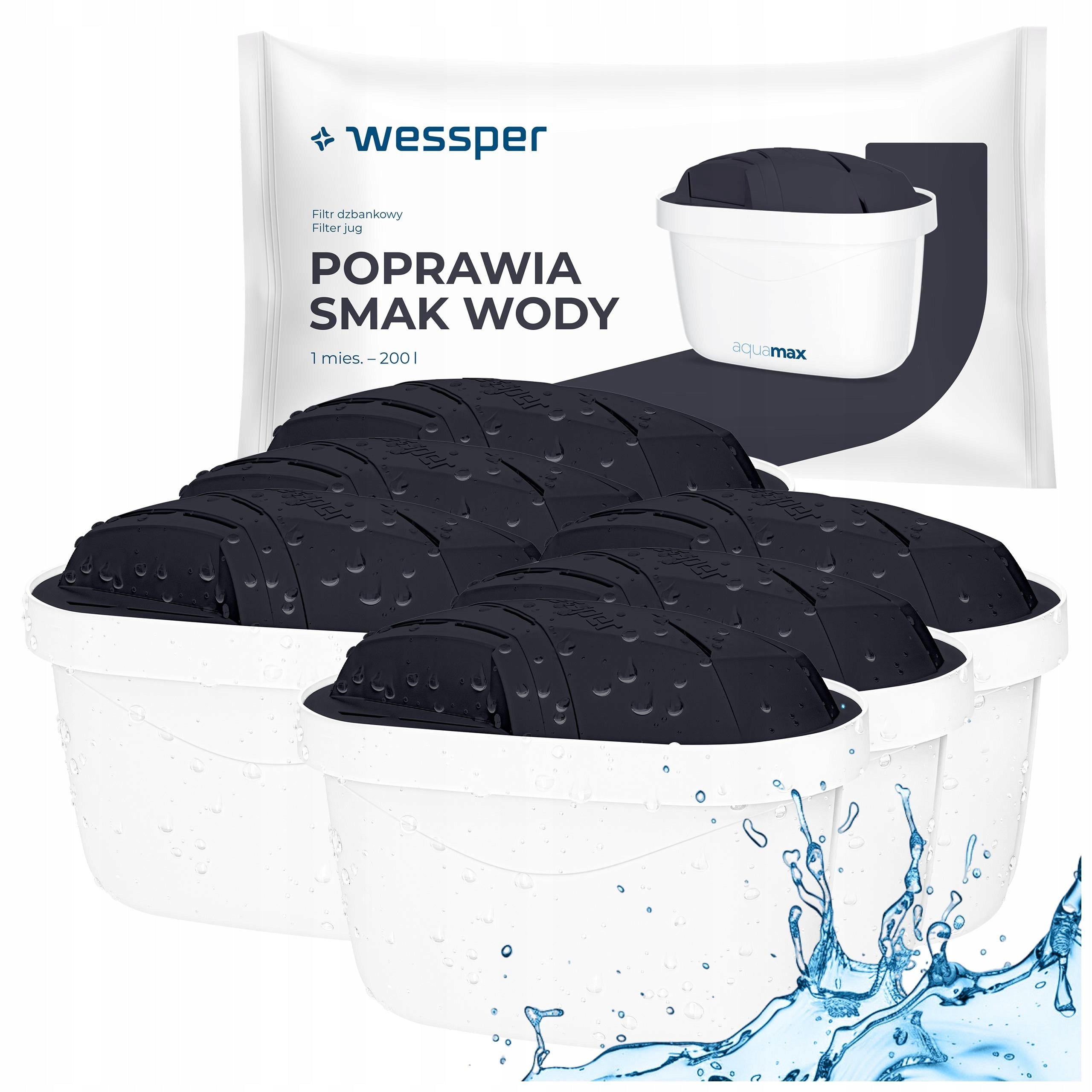 Filter Wessper for Brita glass jug - aquamax Sport for active 6x
