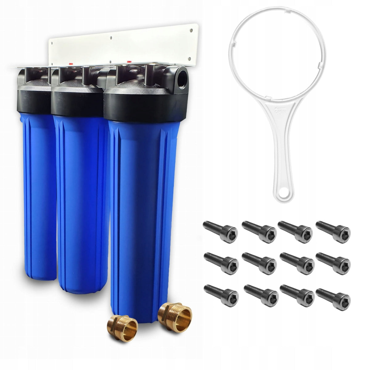 Filter body kit with BB20 x 3 frame, whole house filter