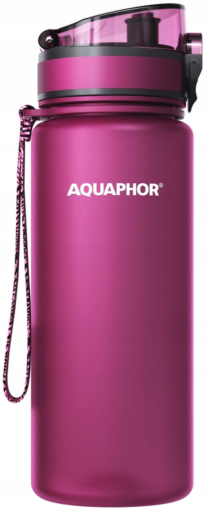 Filter bottle Aquaphor City 0,65 l burgundy