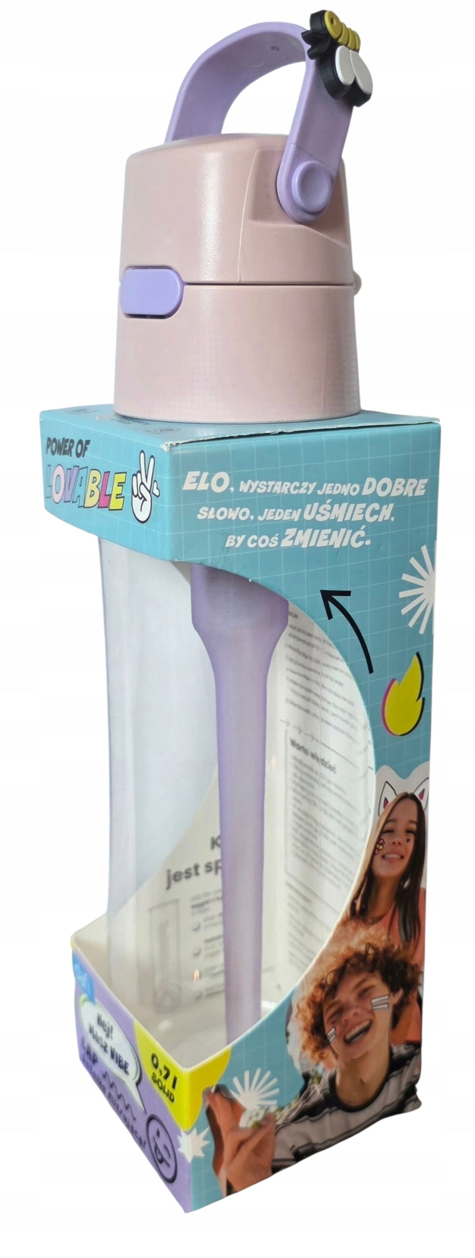 Filter bottle DAFI 0,7L SOLID Tritan BABY PINK with pin