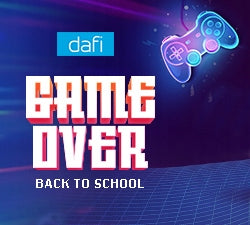 Filter bottle Dafi 0,5 l black GAME OVER Back to school + stickers Manufacturer code POZ00564