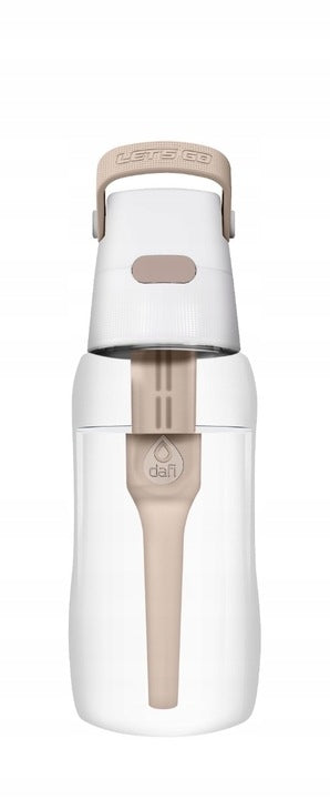 Filter bottle Dafi SOLID 0,5l cappuccino by Joanna Krupa / Brown Manufacturer code D.BUT.FIL.SOLID.0.7.CAP.P