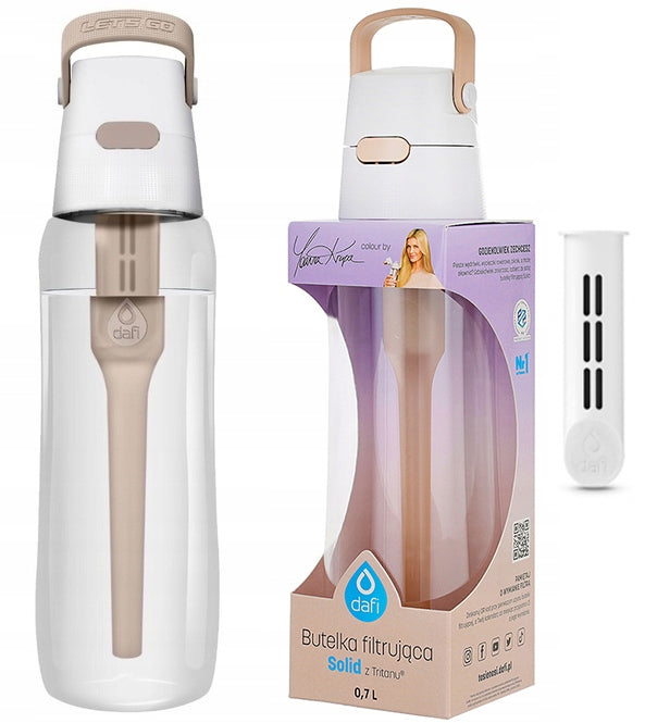 Filter bottle Dafi SOLID 0,7l cappuccino by Joanna Krupa Packaging status original